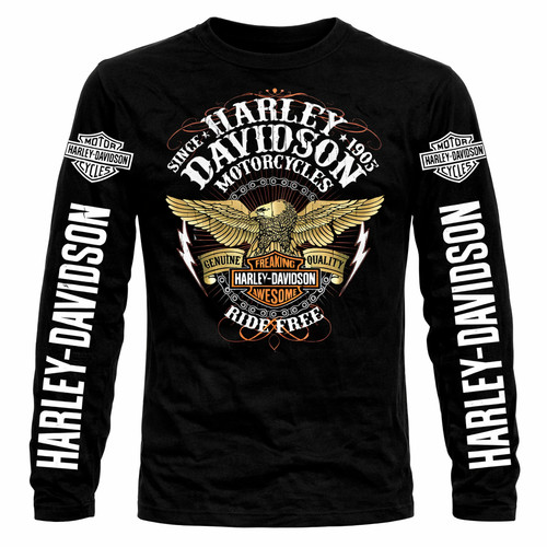 Harley davidson shirt - davidson,, lunga